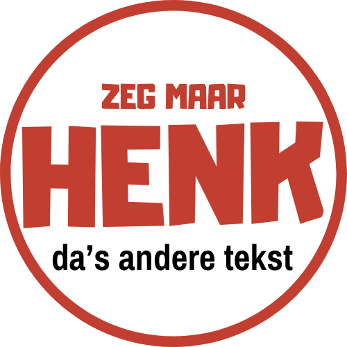 logo zeg maar henk - da's andere tekst - in cirkel